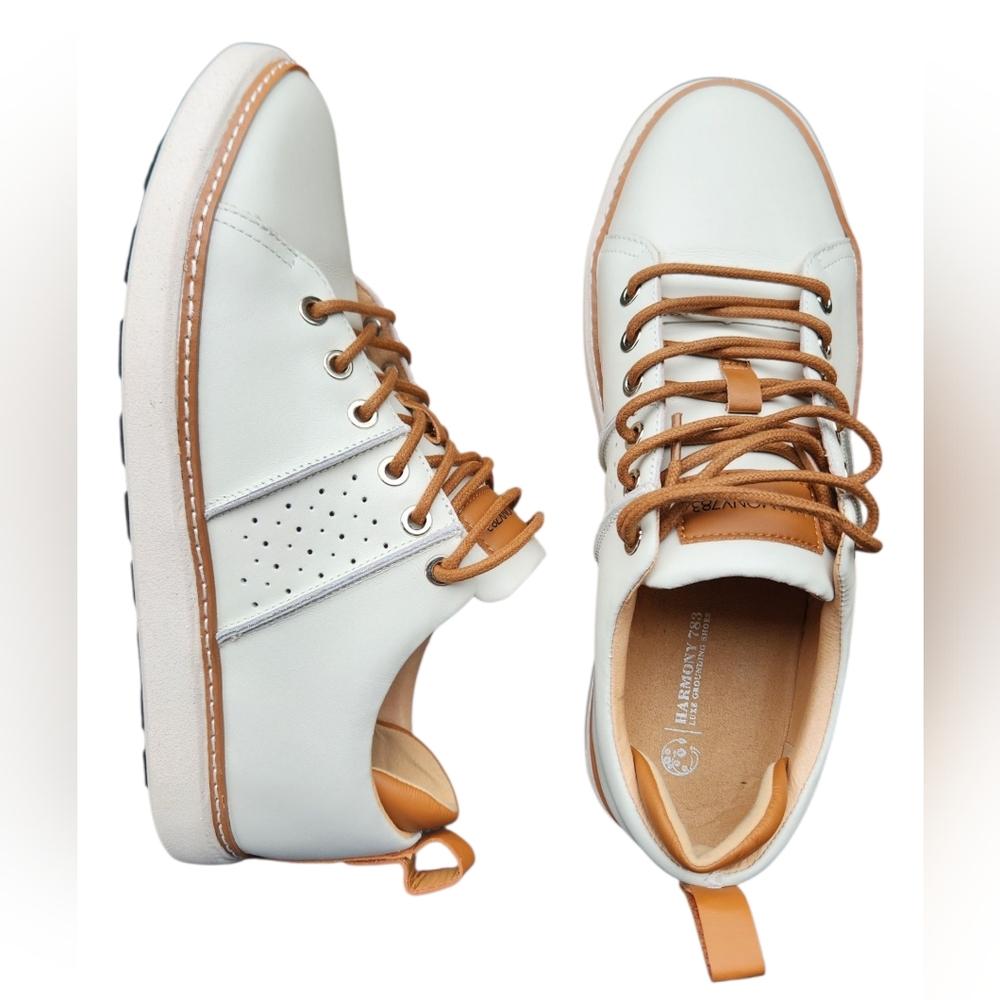 Harmony783 Luxe Grounding Earthing Classic Walker Leather Sneakers Shoes W9.5 M8